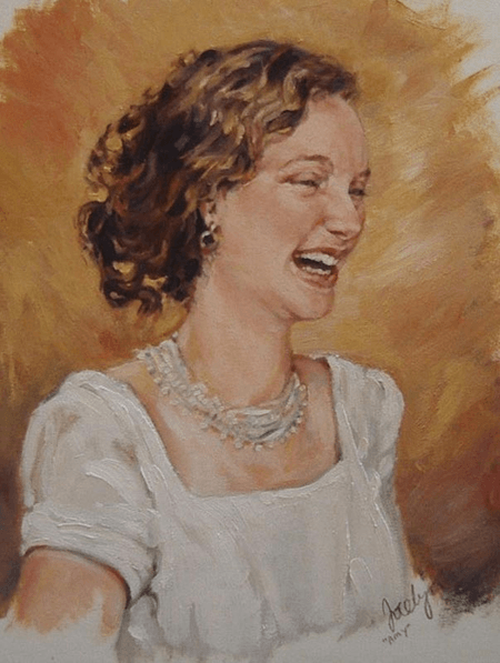 Thumbnail: Portrait painting titled Amy by Jocelyn Ball-Hansen