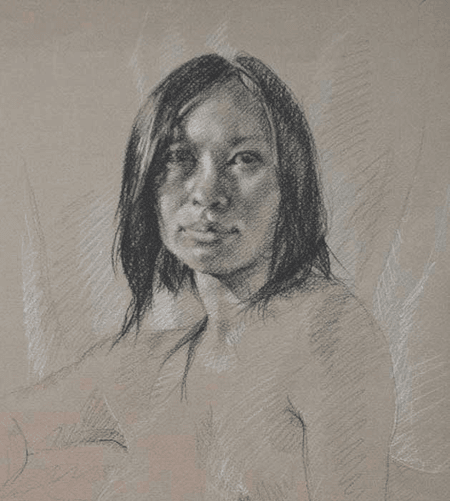 Thumbnail: Cheryl Drawing Face by Jocelyn Ball-Hansen