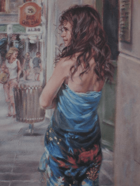 Thumbnail: Girl in Quebec figure painting by Jocelyn Ball-Hansen