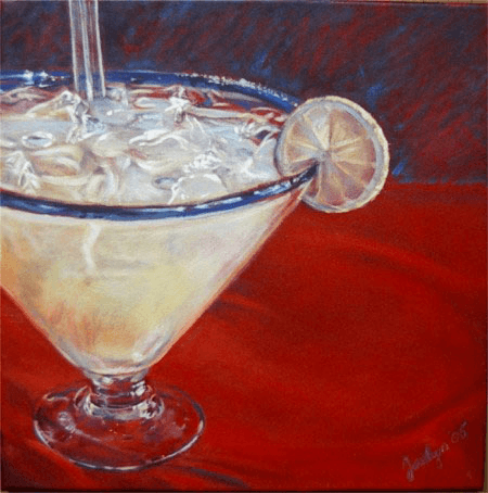Margherita in Mexico still life painting by Jocelyn Ball-Hansen