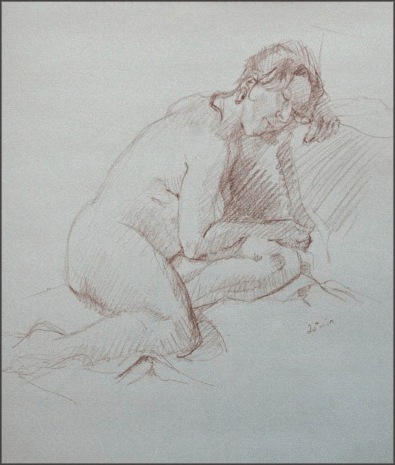 Woman Figure drawing by Jocelyn Ball-Hansen