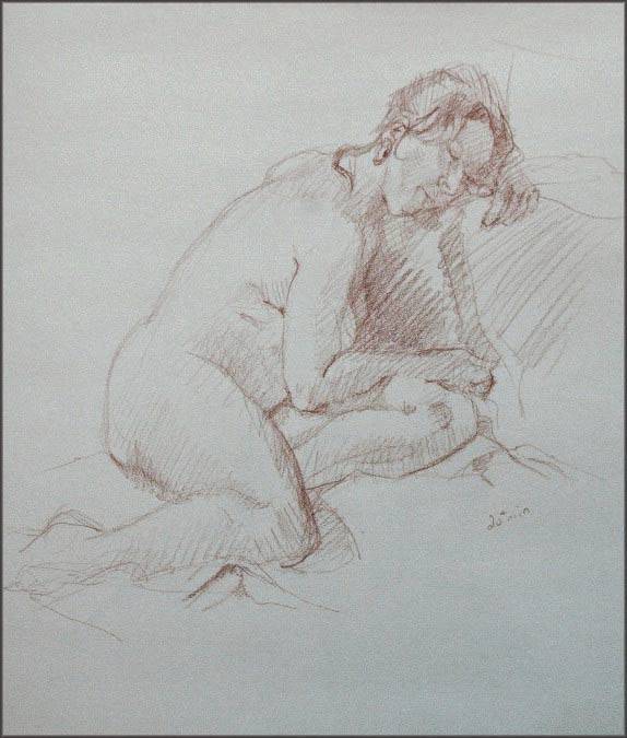 Woman Figure drawing by Jocelyn Ball-Hansen