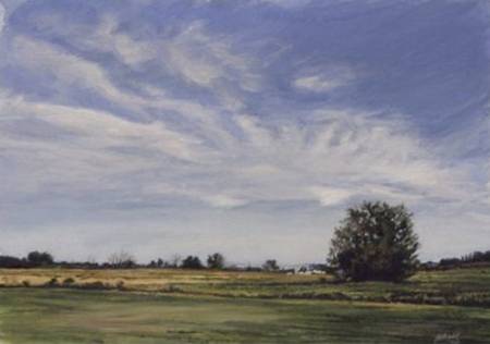 Thumbnail Farmland landscape acrylic painting by Jocelyn Ball-Hansen