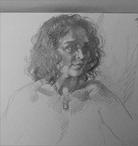 Thumbnail Portrait of Susan drawing by Jocelyn Ball-Hansen