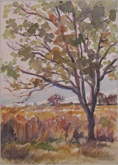 Thumbnail Watercolour Tree Landscape by Jocelyn Ball-Hansen